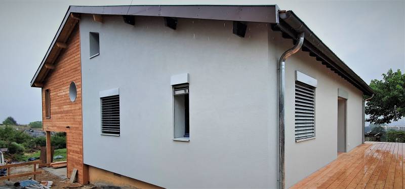 terminée ITE enduit brise soleil orientable