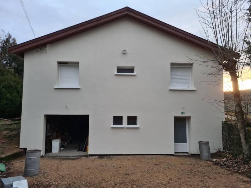 Façade résiolée par l'extérieure