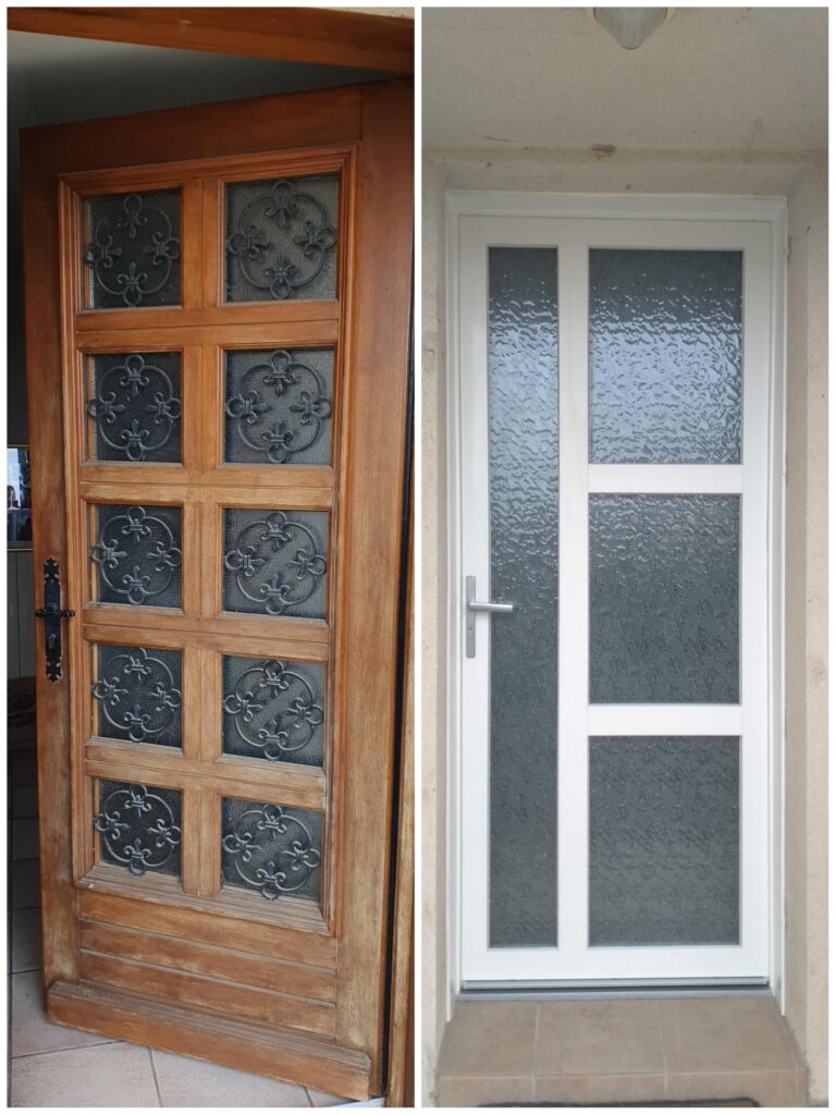 Remplacement de la porte d'entrée